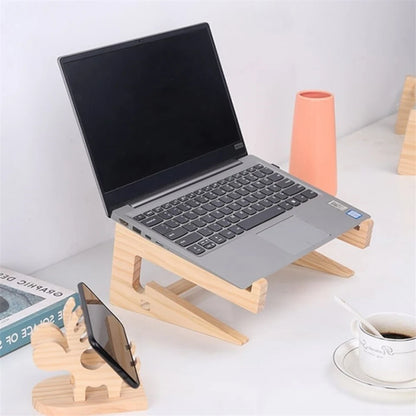 The Oasis Bridge: Handcrafted Universal Wood Laptop Stand