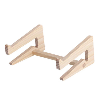 The Oasis Bridge: Handcrafted Universal Wood Laptop Stand