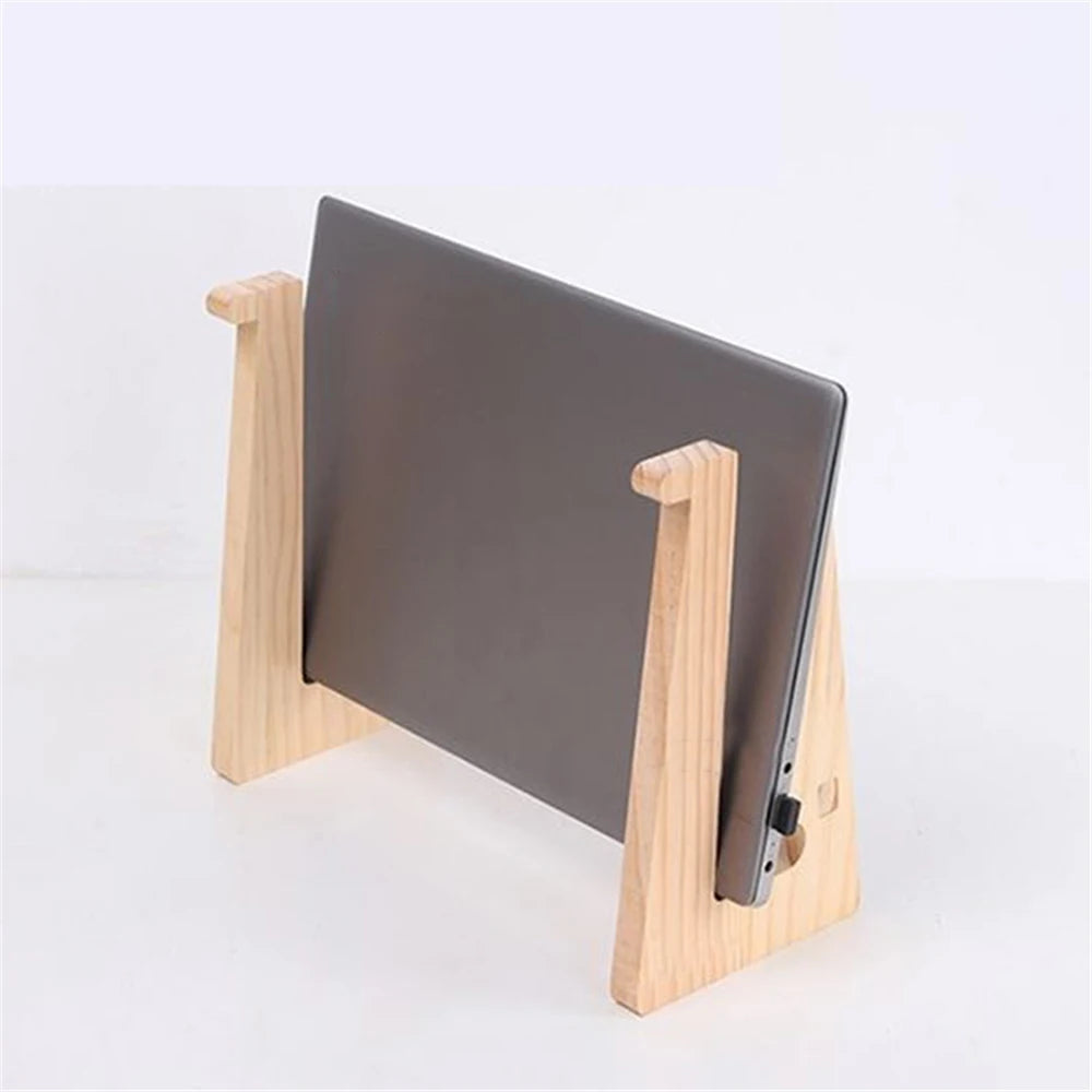 The Oasis Bridge: Handcrafted Universal Wood Laptop Stand